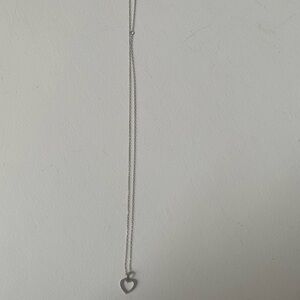 Silver Heart Pendant Necklace